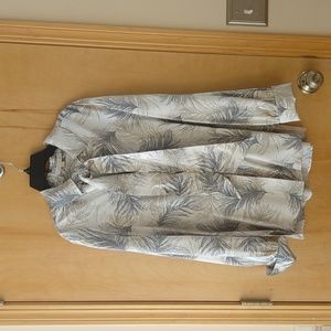 Etcetera rayon/silk long sleeve blouse